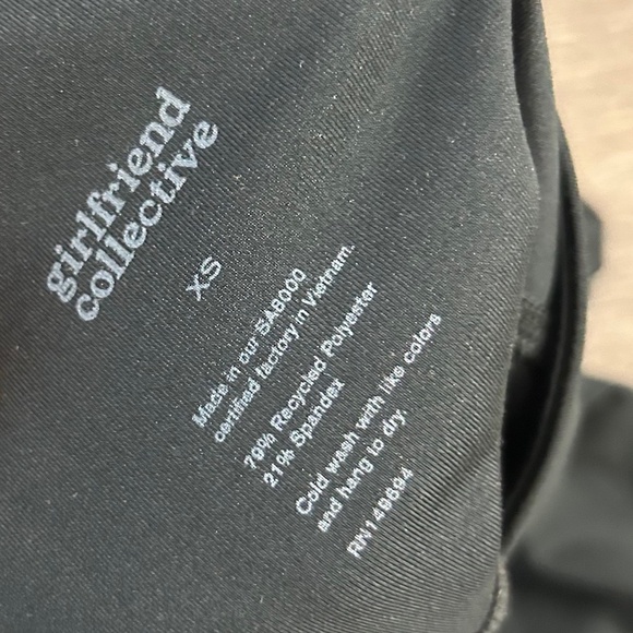 Girlfriend collective Essential Bike Shorts High Rise Waist Black Size XS - Picture 6 of 16